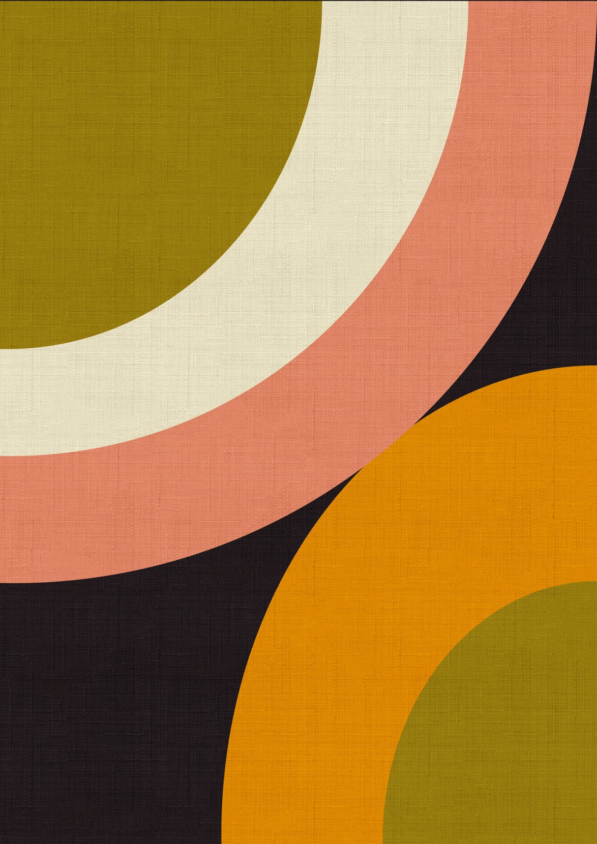 Geo Shapes Fall 21 Rounded Poster och Canvastavla