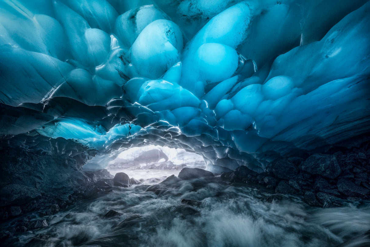 Two Ice Caves Poster och Canvastavla