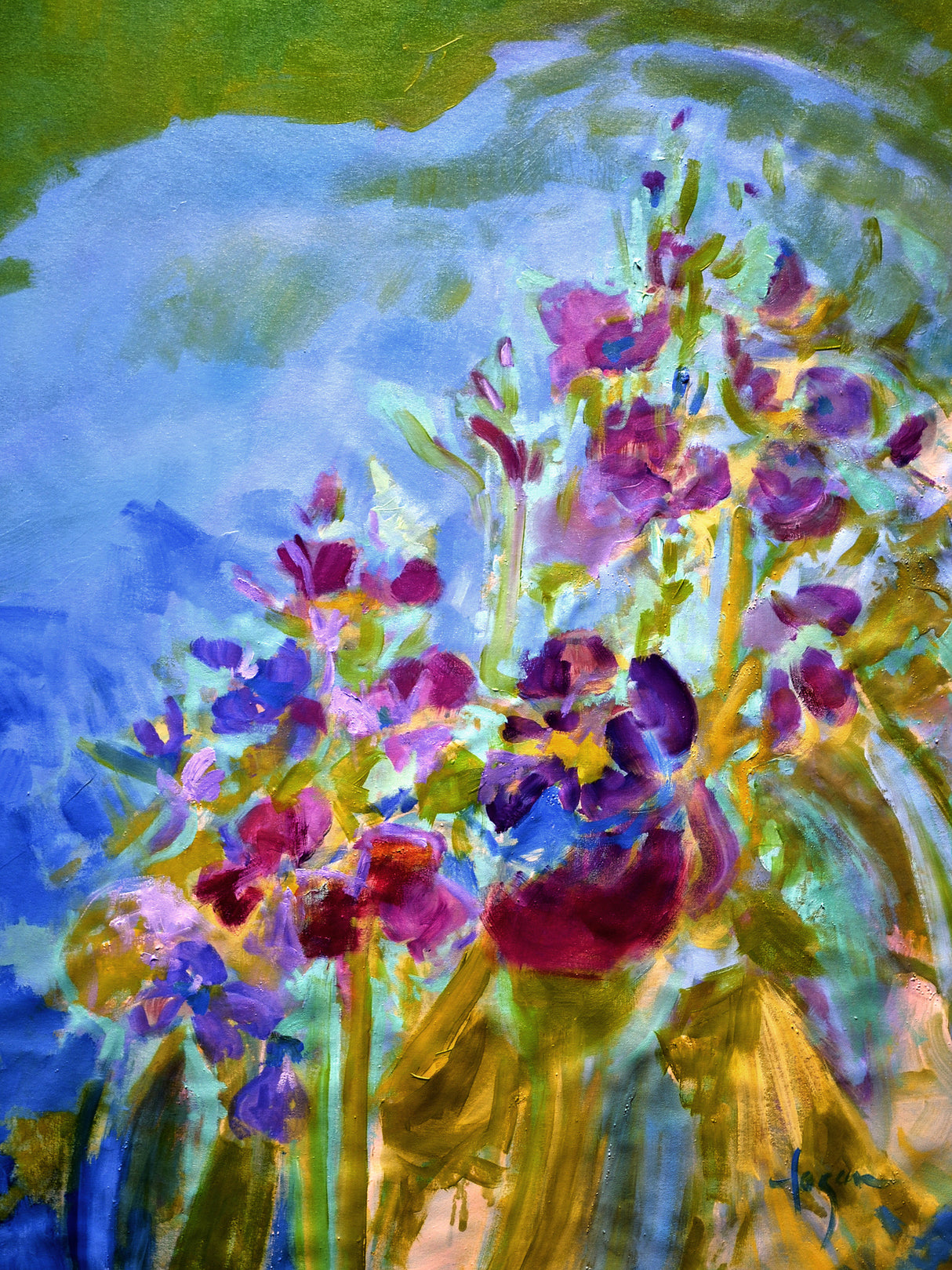 Df1413onamorningpond Poster och Canvastavla