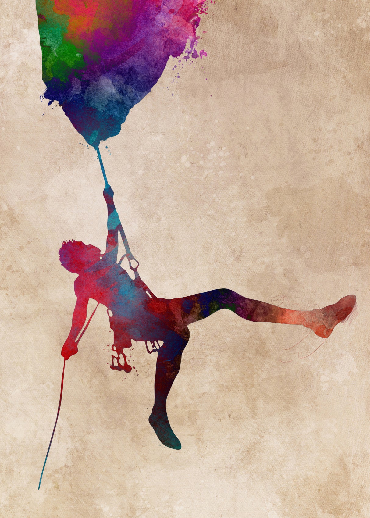 Mountaineer Sport Art 3 Poster och Canvastavla