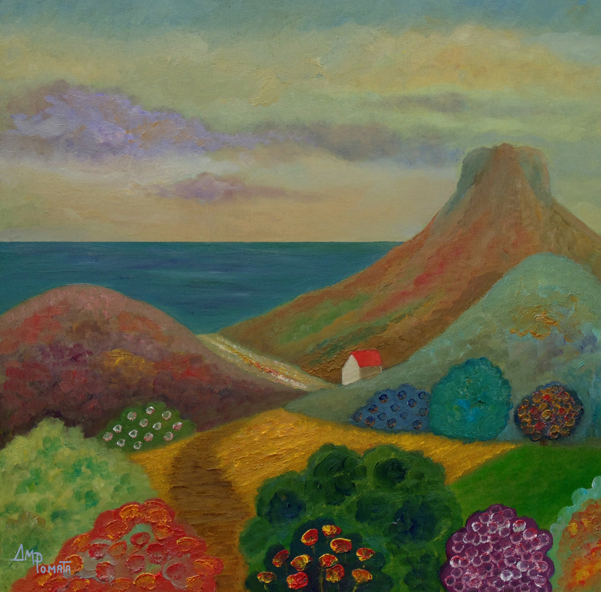 Passage Amid Spikes and Flowers Poster och Canvastavla