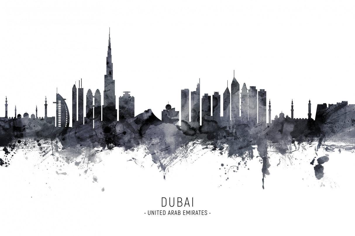 Dubai UAE Skyline Poster och Canvastavla