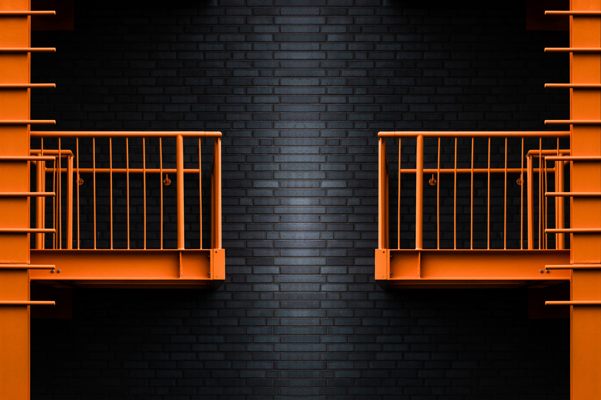 black and orange Poster och Canvastavla