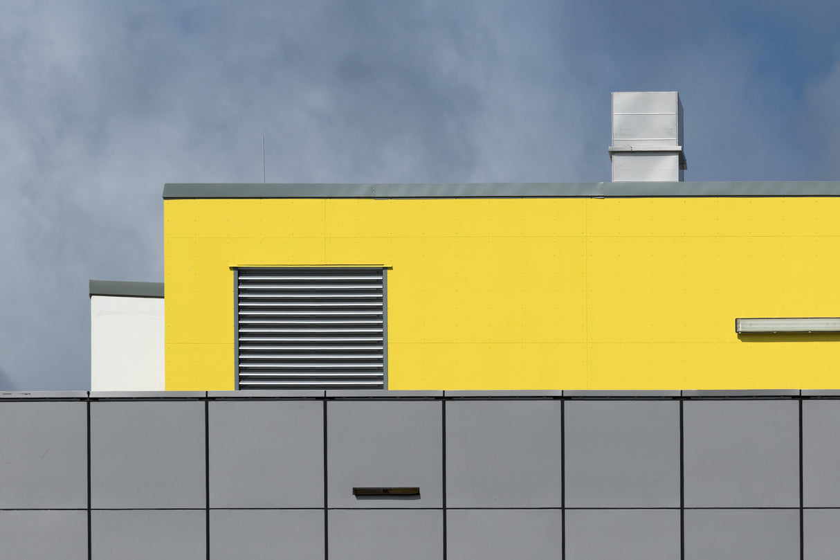 Yellow and Grey Poster och Canvastavla