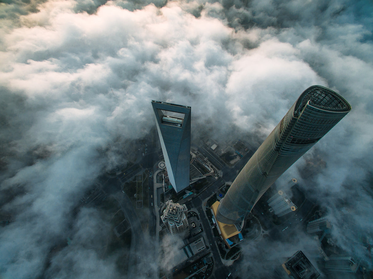 Heavenly view of Shanghai Poster och Canvastavla