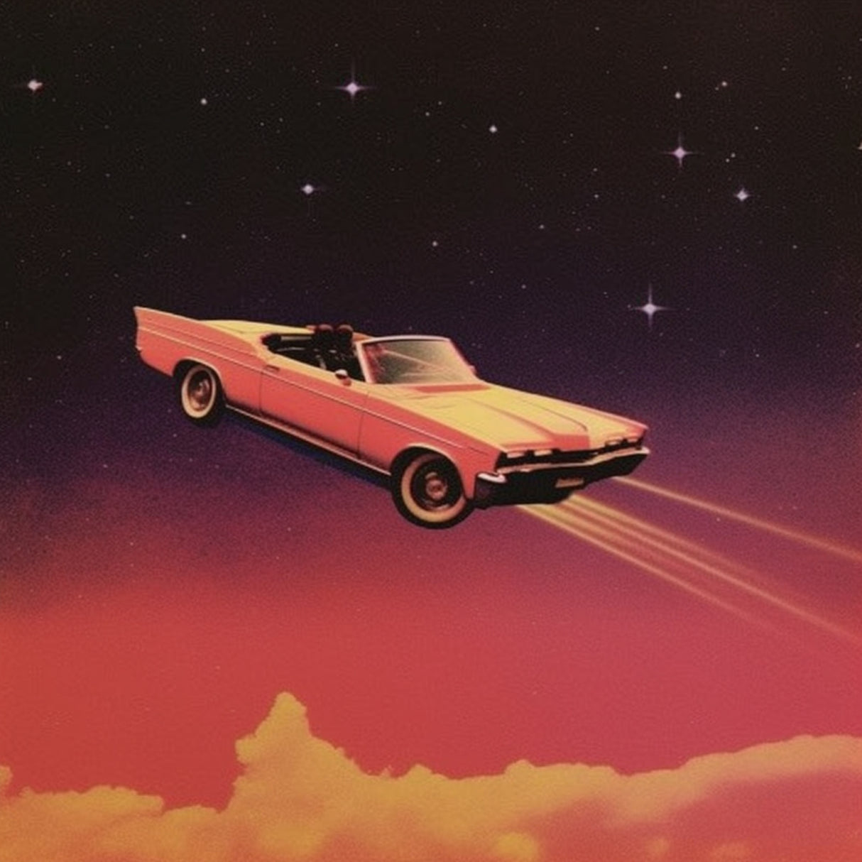 Pink Convertible No. 3 Poster och Canvastavla