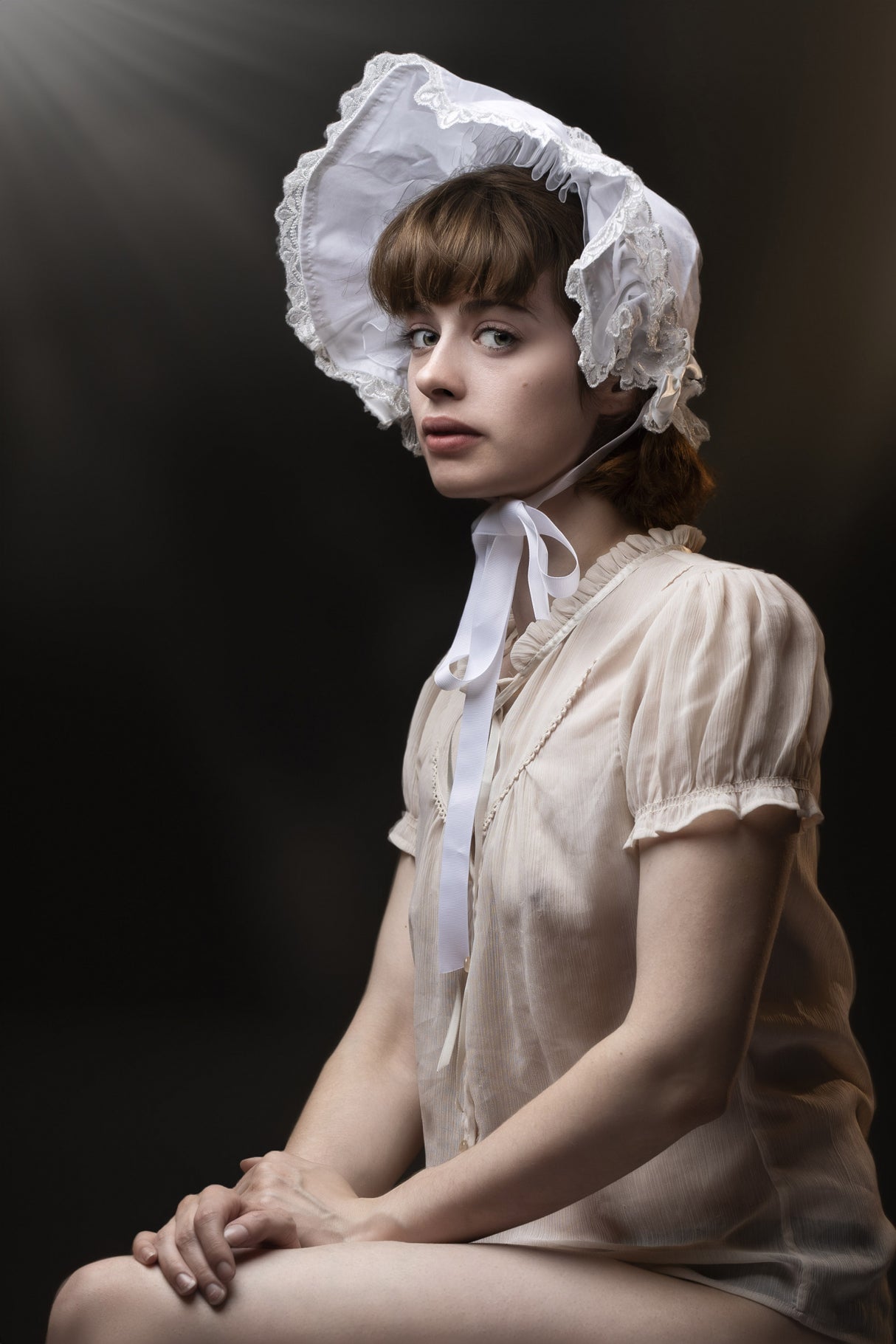 Victorian Bonnet Poster och Canvastavla