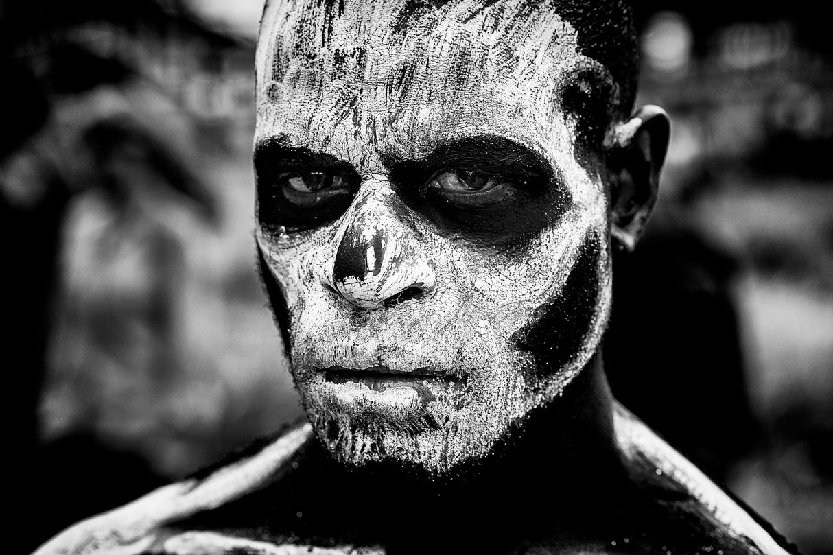 Skeleton man - Papua New Guinea Poster och Canvastavla