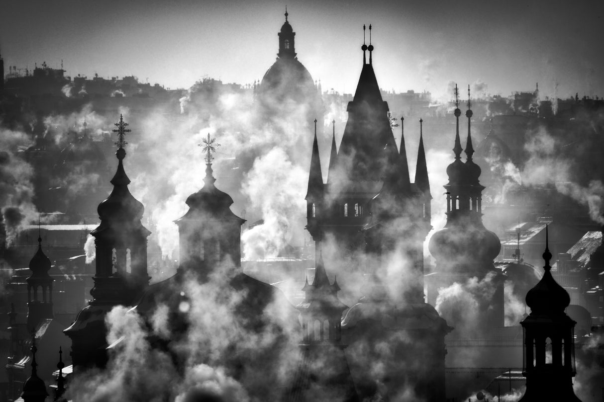 Prague Towers' Poster och Canvastavla
