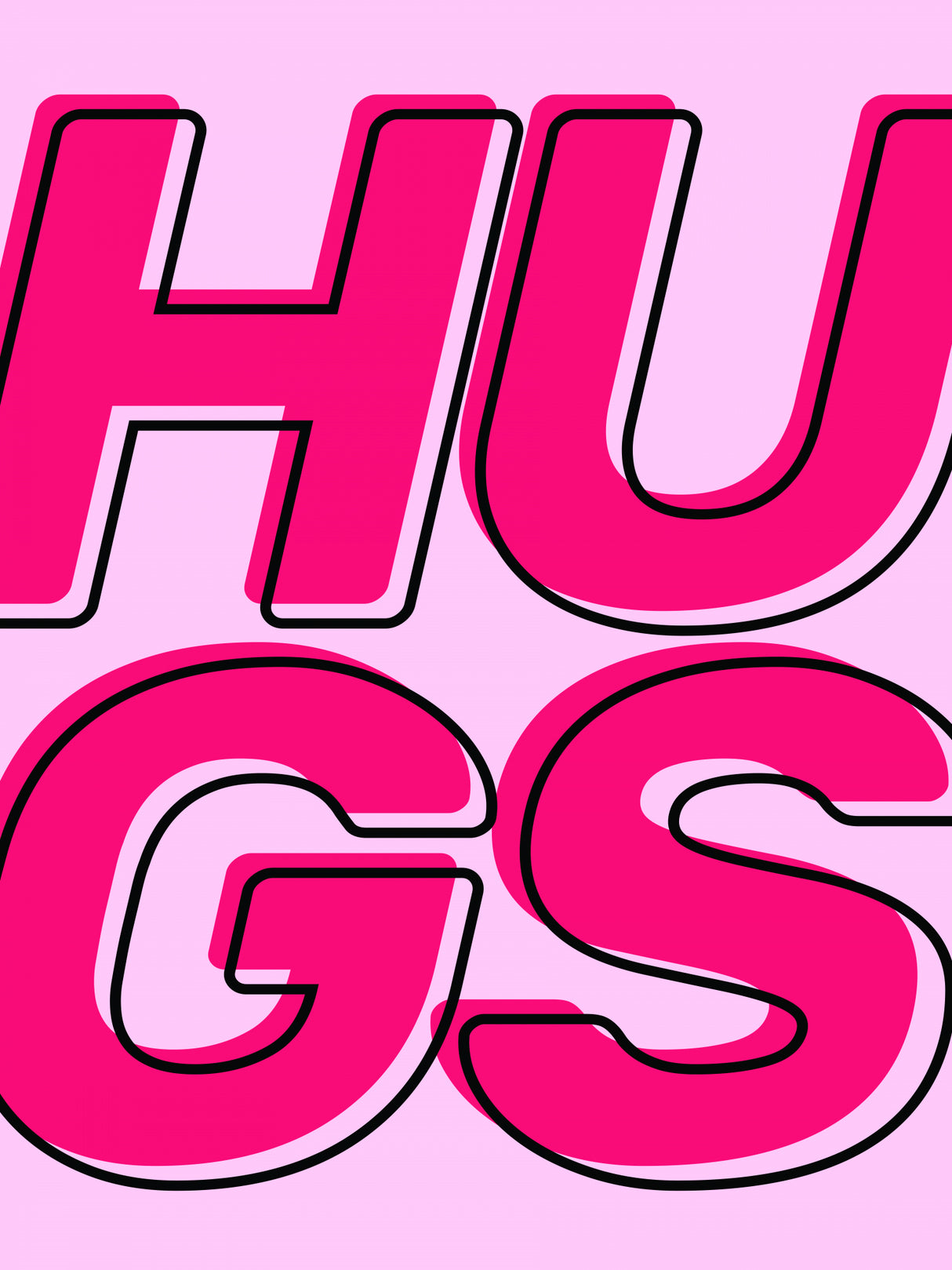 Hugs Poster och Canvastavla