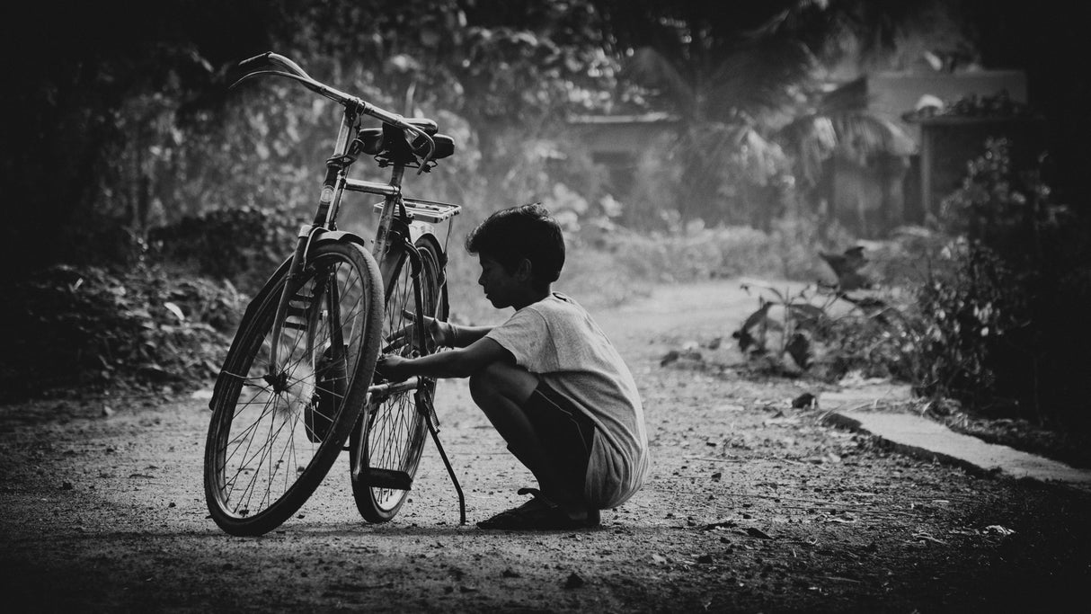 Bicycle Boy Poster och Canvastavla