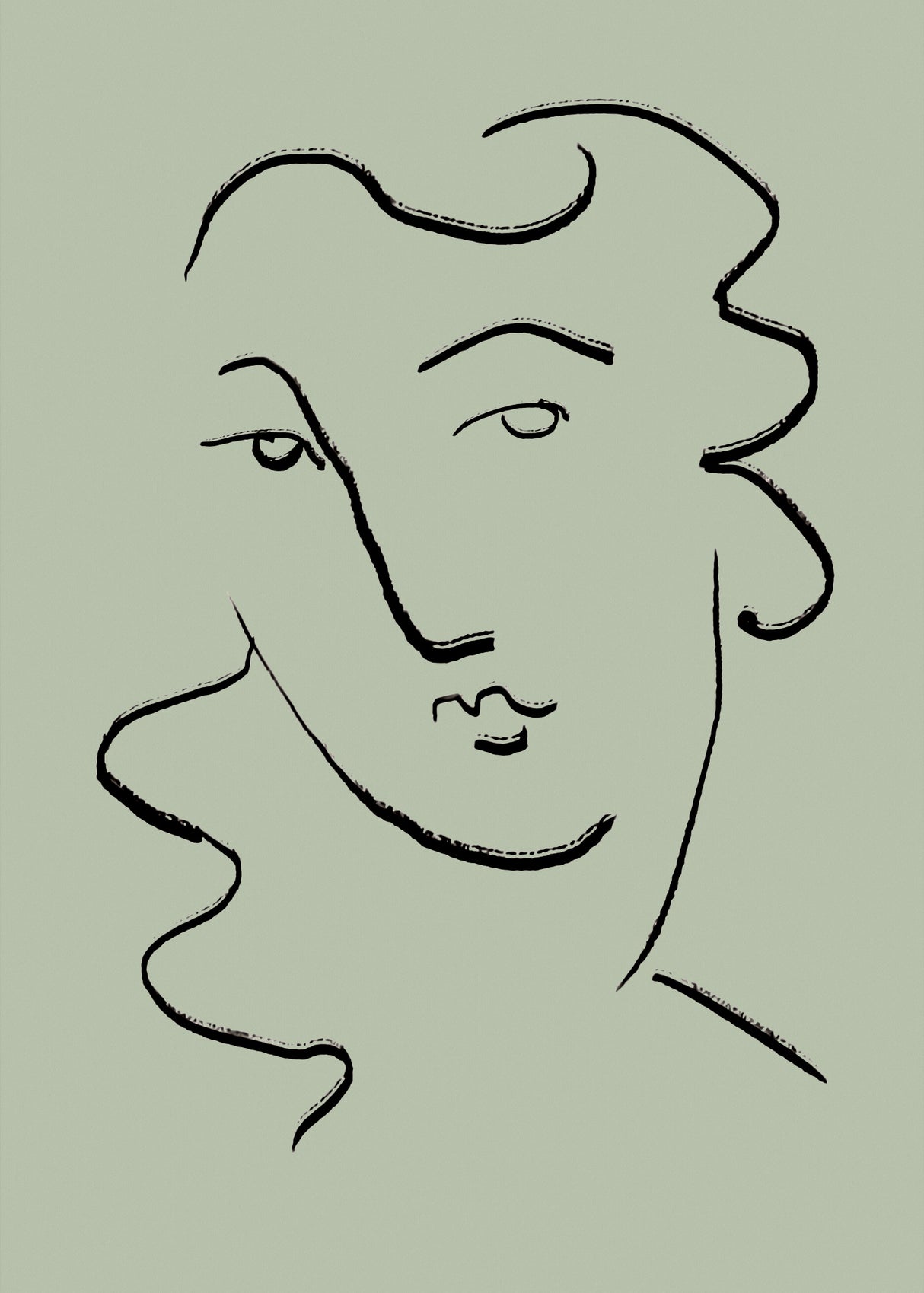 Looking Green Poster och Canvastavla