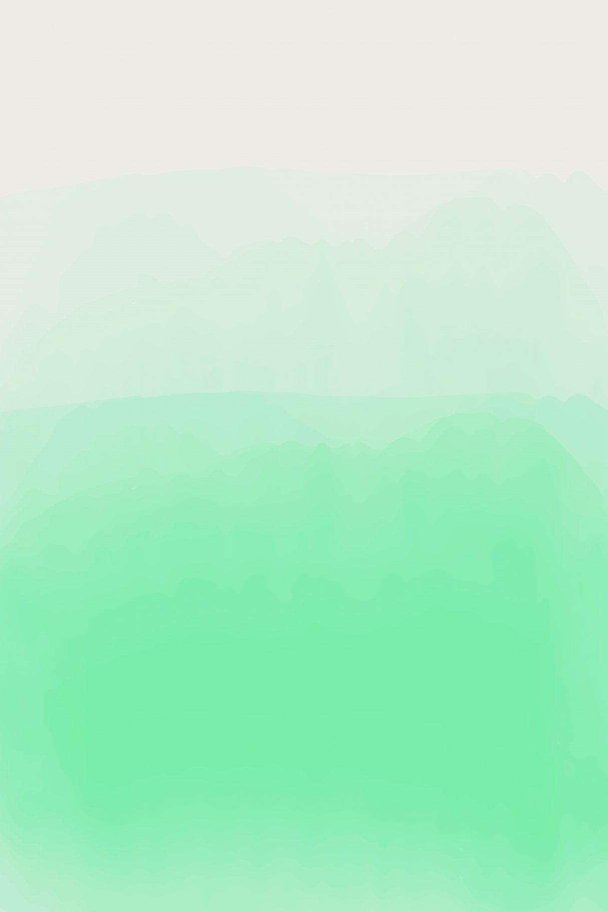 Light Green Watercolor Series #3 Poster och Canvastavla