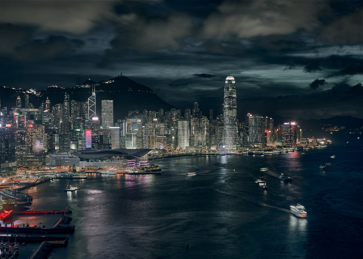 Hong Kong lights Poster och Canvastavla
