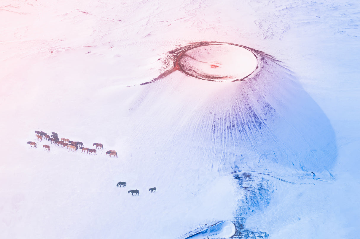 Ulan hada volcano Poster och Canvastavla