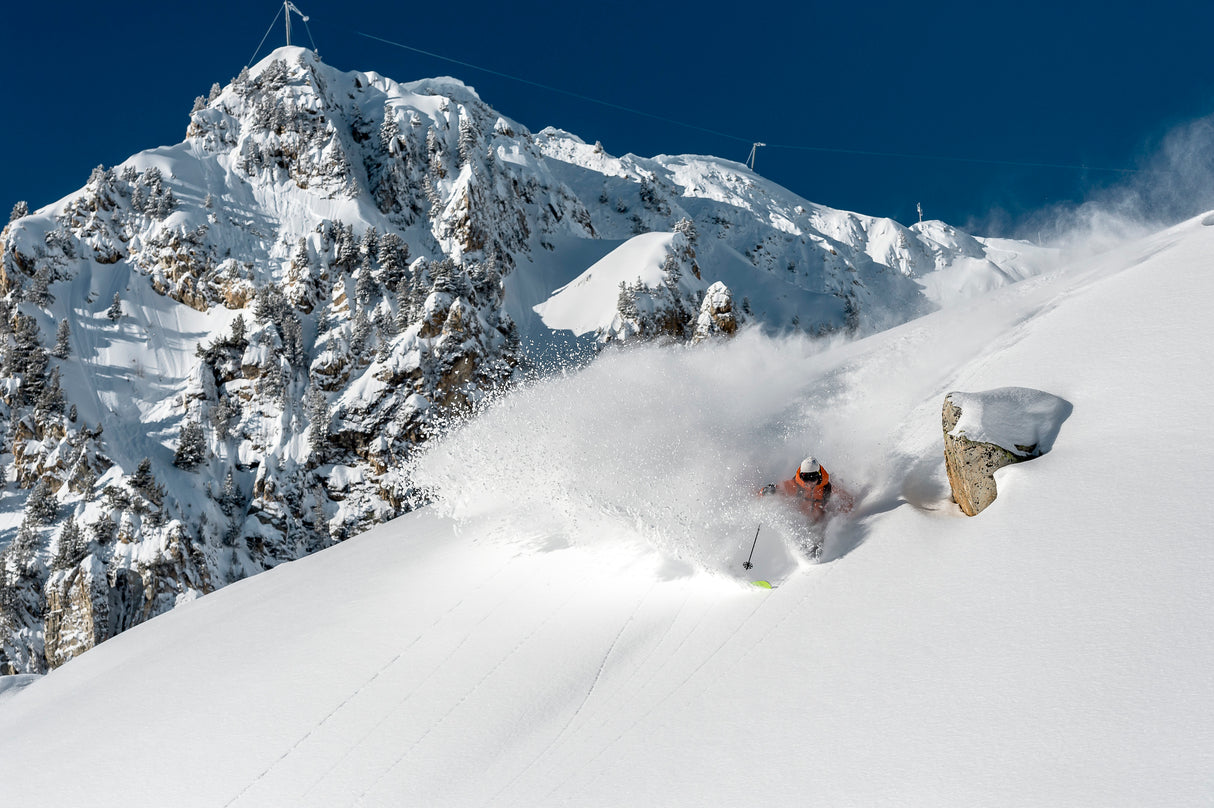 Powder turn with Romain Grojean Poster och Canvastavla