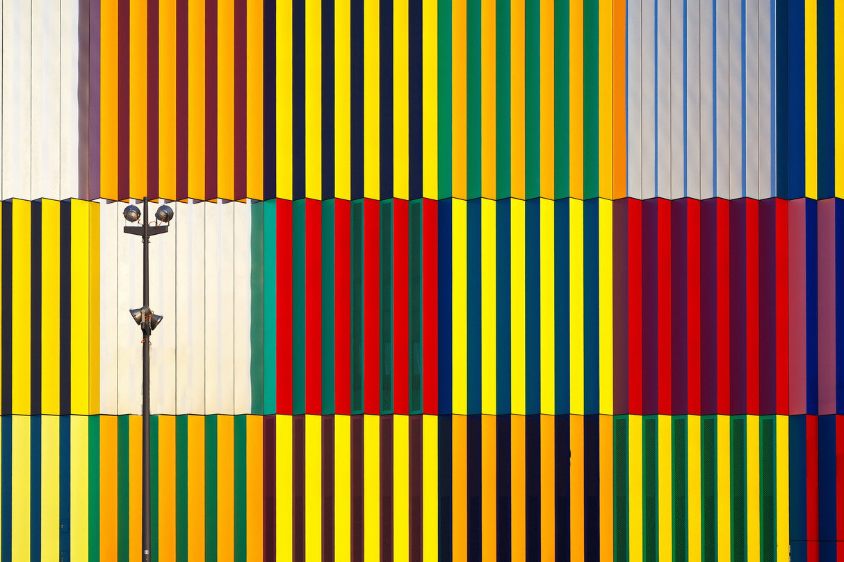 light and coloured verticals Poster och Canvastavla