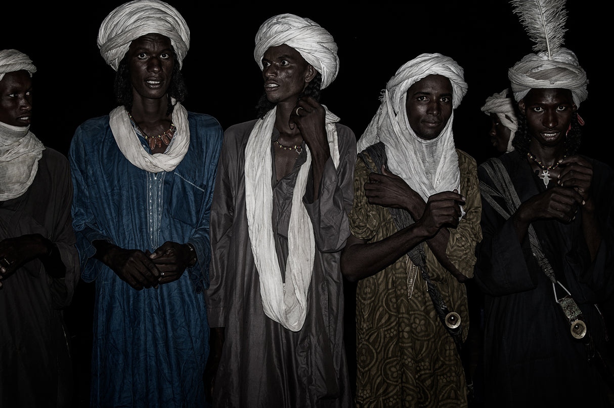 Gerewol festival by night-I - Niger Poster och Canvastavla