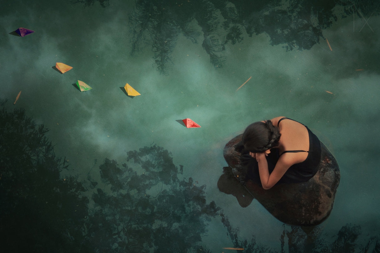 Paper boat Poster och Canvastavla