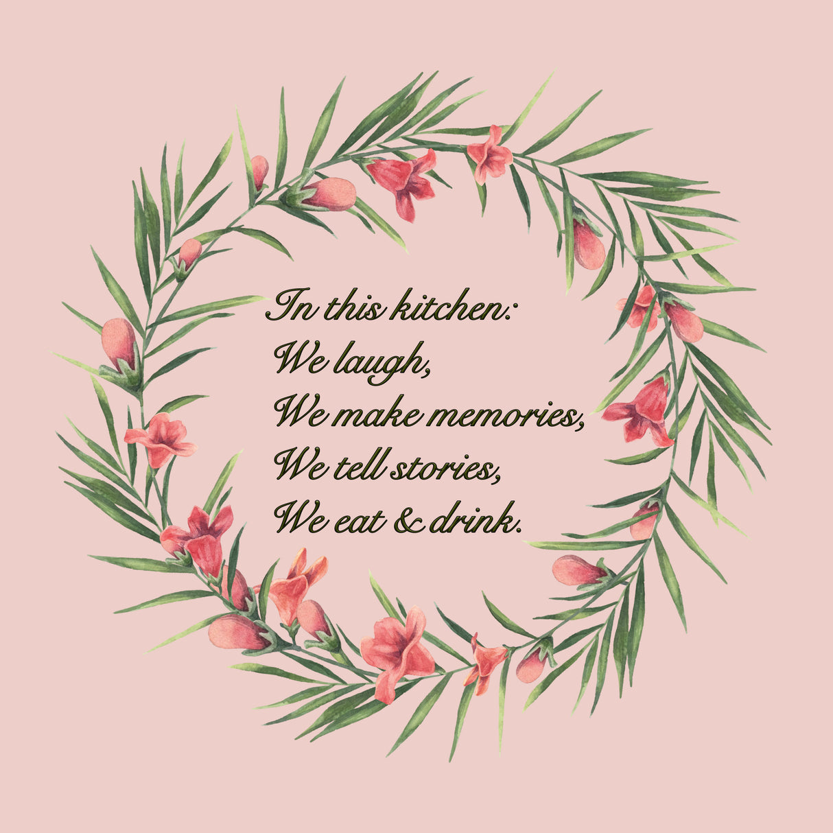 Quote Art for Kitchen 8 Poster och Canvastavla