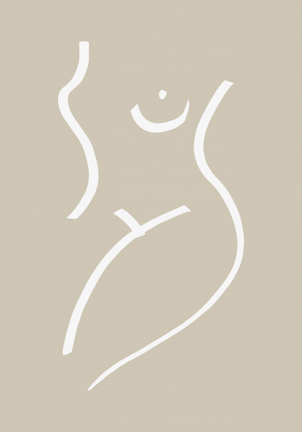 Body Sketch Sand Poster och Canvastavla