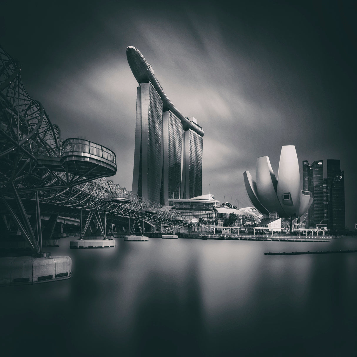 Singapore skyline Poster och Canvastavla