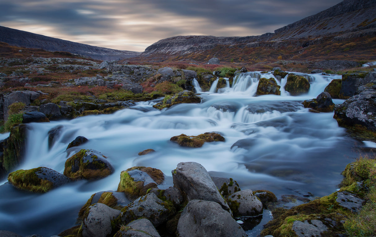 dynjandi falls Poster och Canvastavla