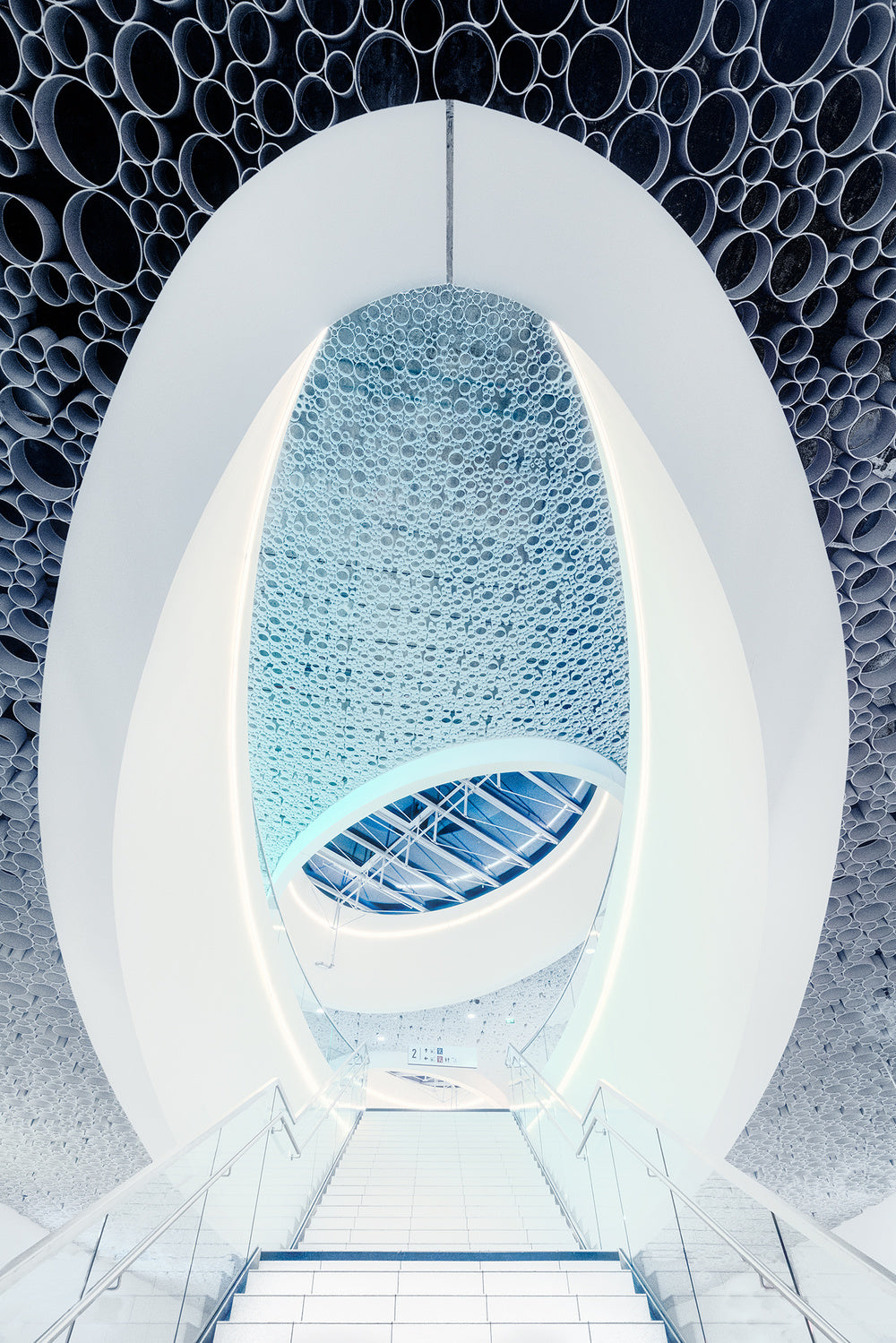 Futuristic architecture Poster och Canvastavla