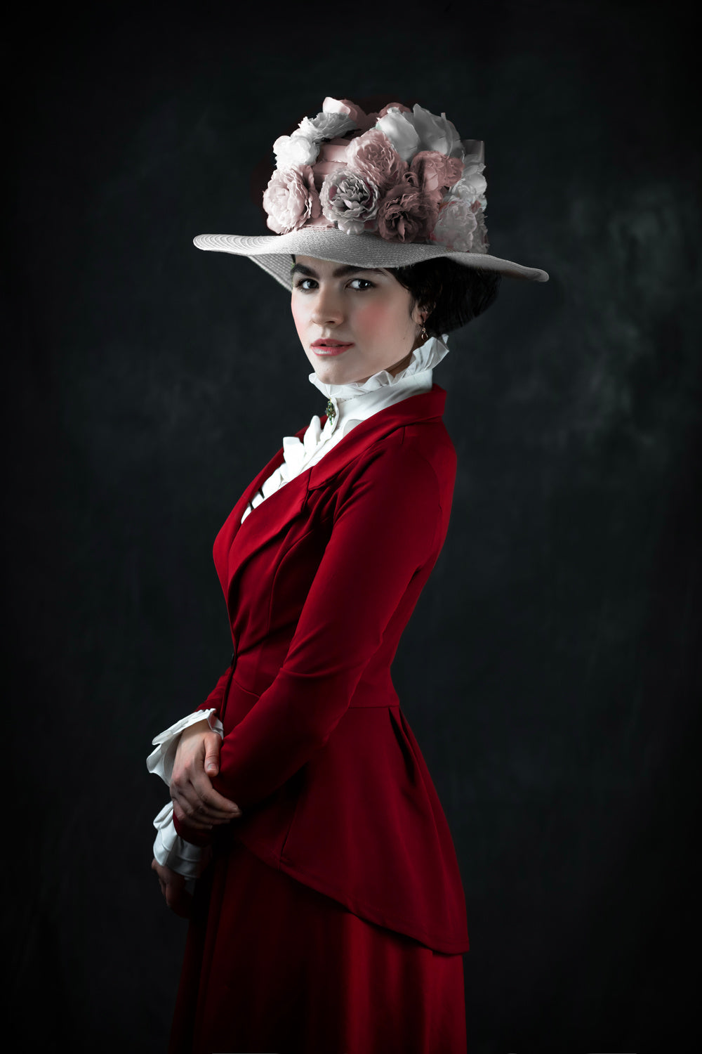 Woman in Red Poster och Canvastavla