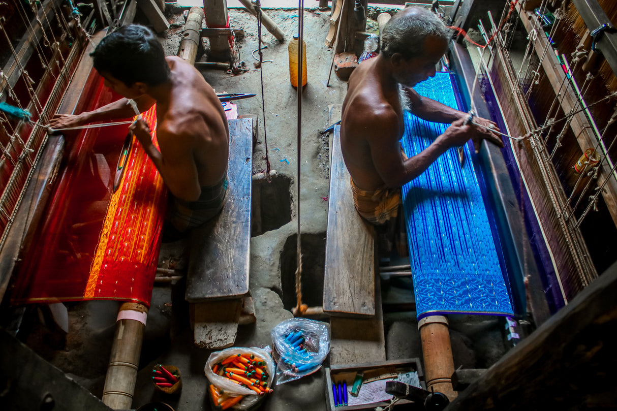 Weaving industry worker Poster och Canvastavla