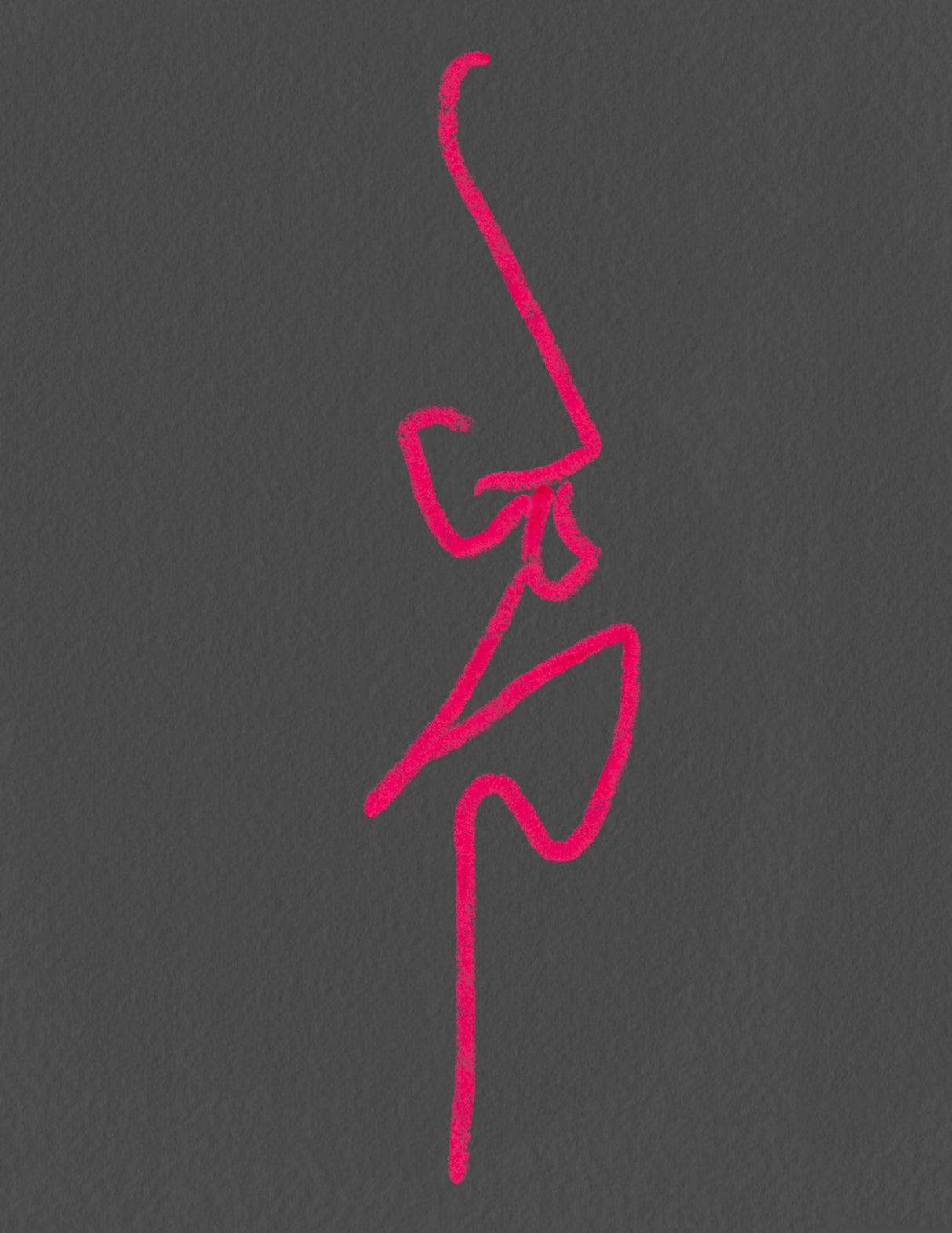 Pink Grey Poster och Canvastavla