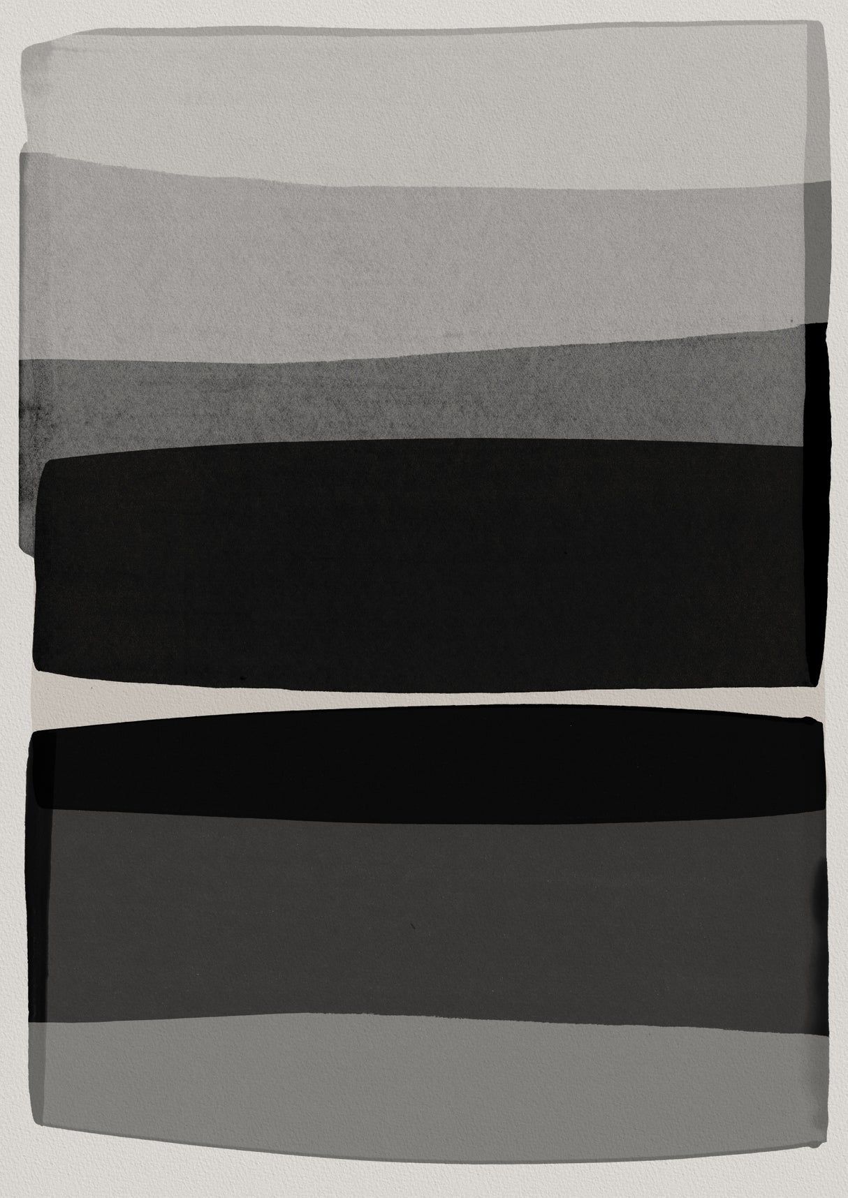 Modern Black and White Poster och Canvastavla