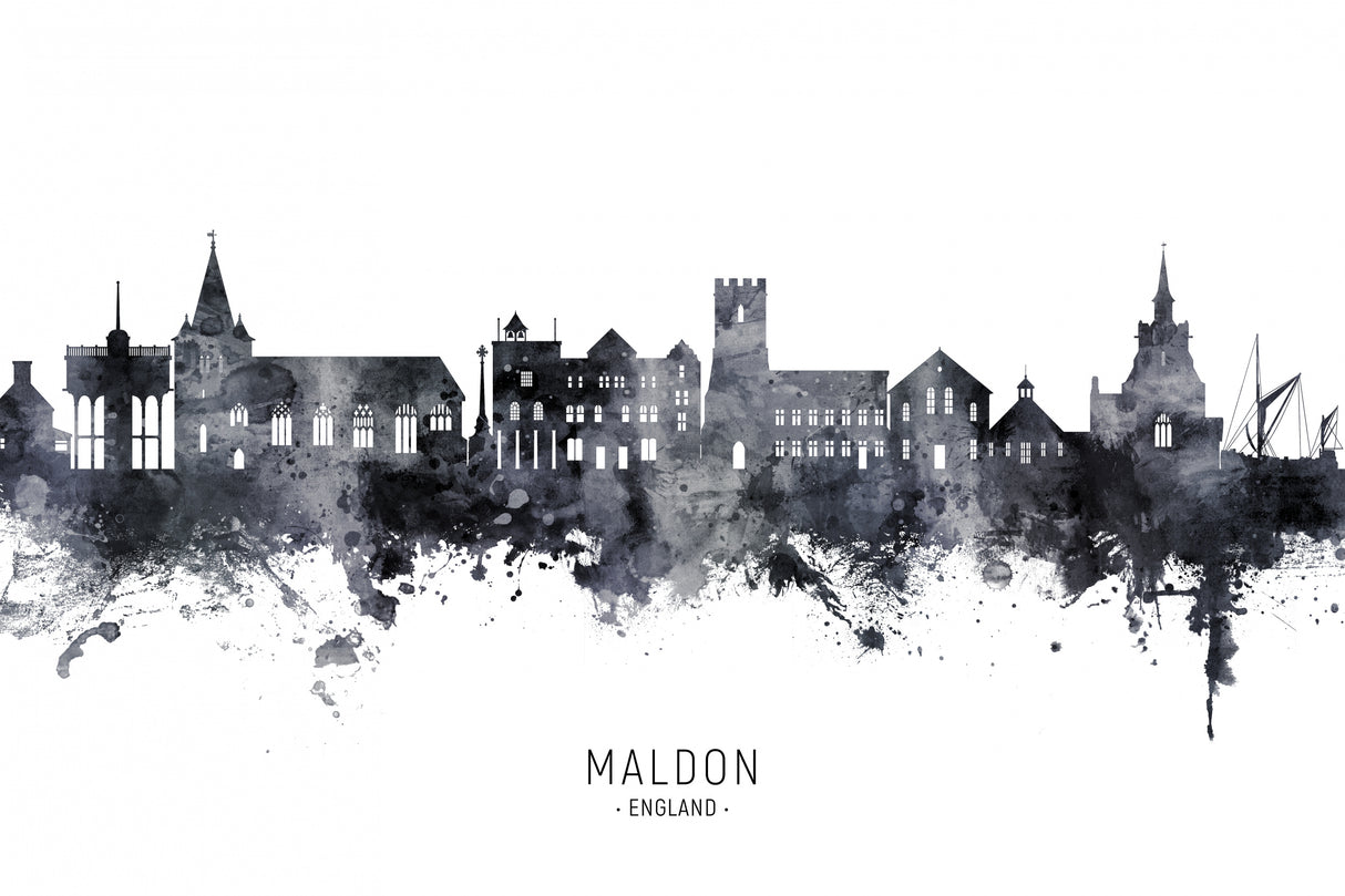Maldon England Skyline Poster och Canvastavla