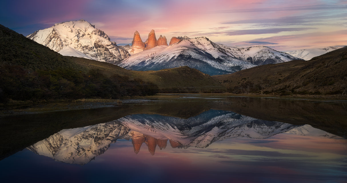 Morning Glory in Torres del Paine Poster och Canvastavla