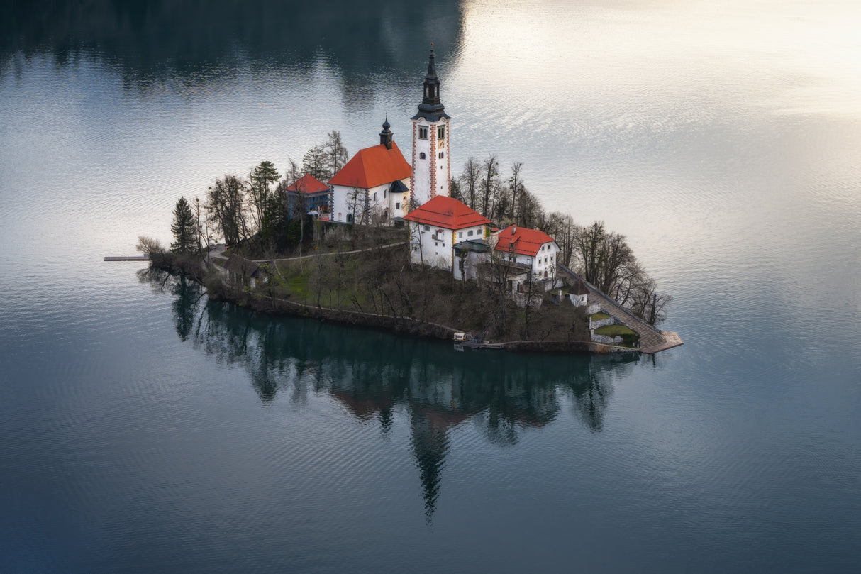 Sunrise in Bled Poster och Canvastavla