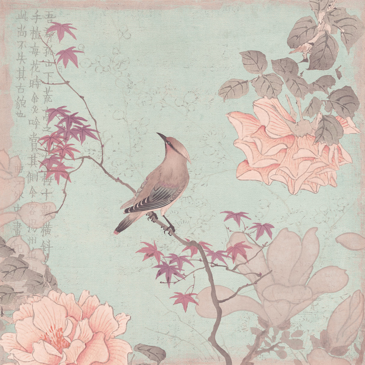 Chinoiserie No2 Poster och Canvastavla