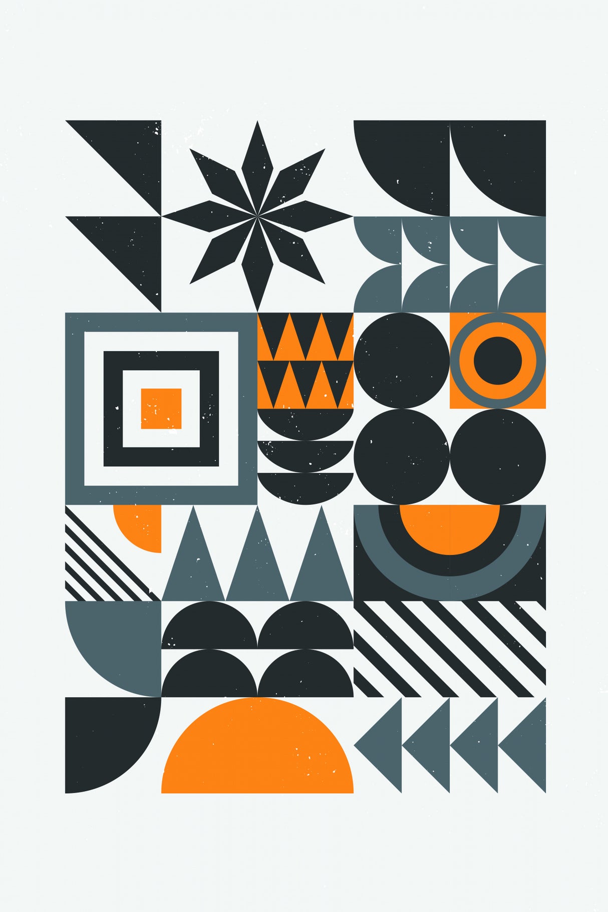 Vibrant Bauhaus Collection #4 Poster och Canvastavla