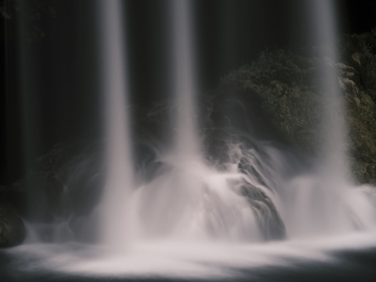 beautiful waterfall in the mountain Poster och Canvastavla