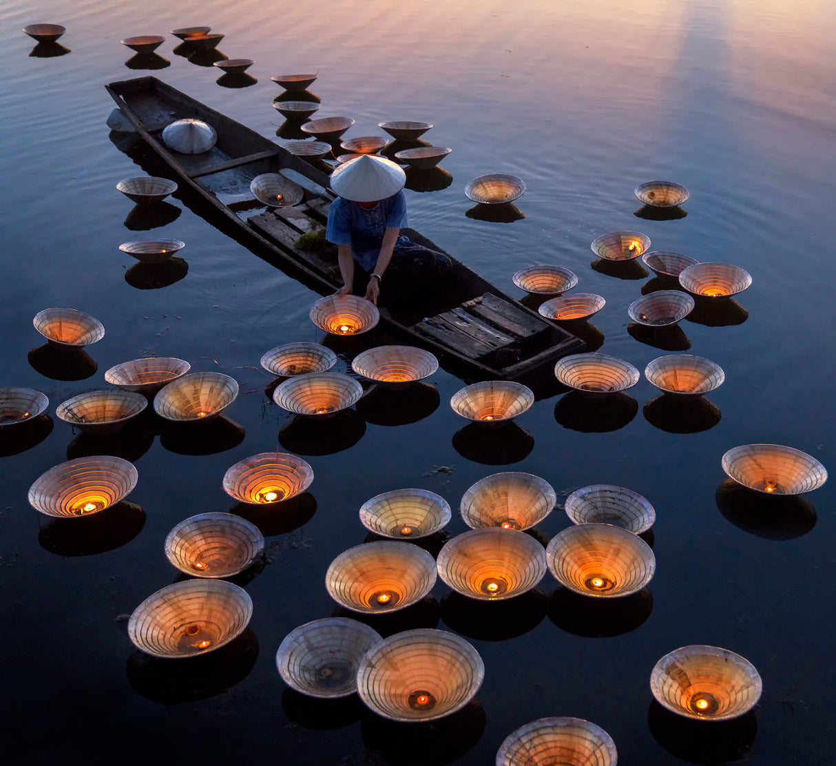 Loy krathong festival Poster och Canvastavla