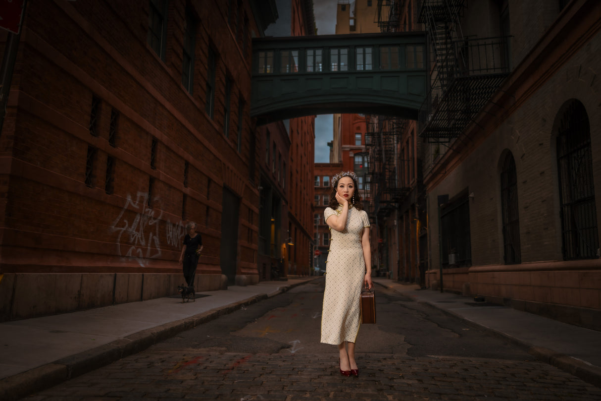 Cheongsam Woman Poster och Canvastavla
