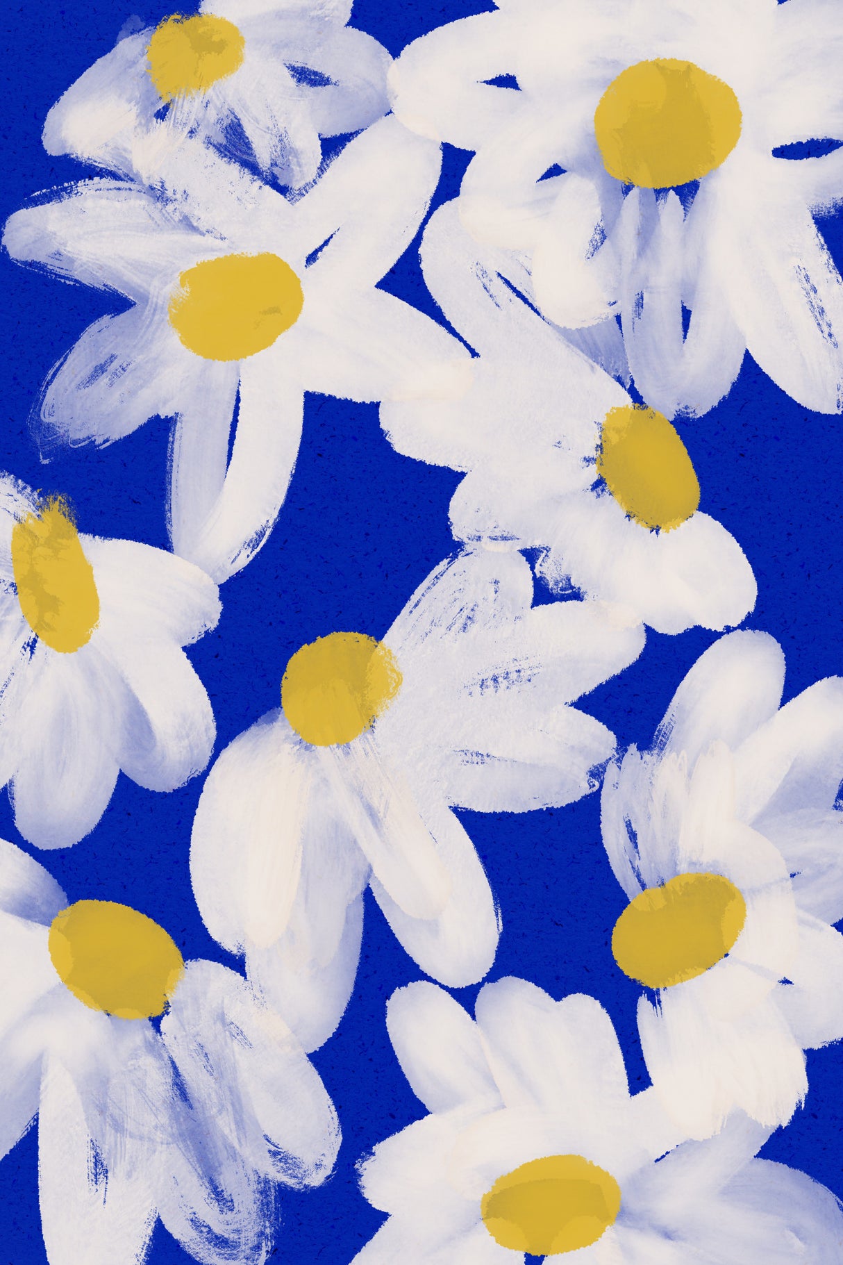 Floating Daisies Poster och Canvastavla