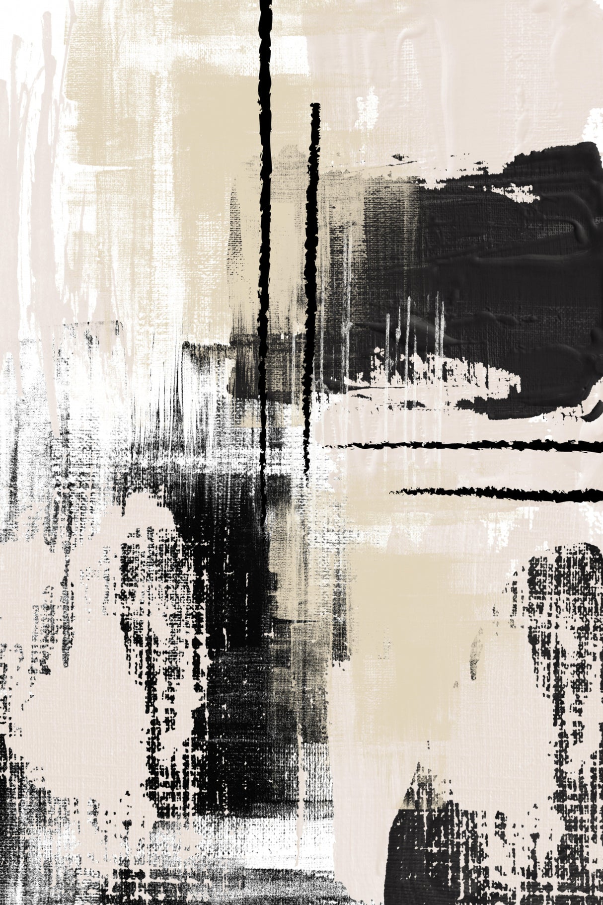 Silk in Beige-1 Poster och Canvastavla