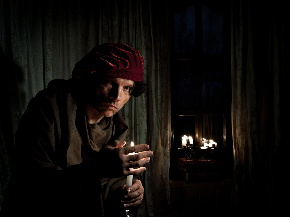 Portrait with a candle. Poster och Canvastavla