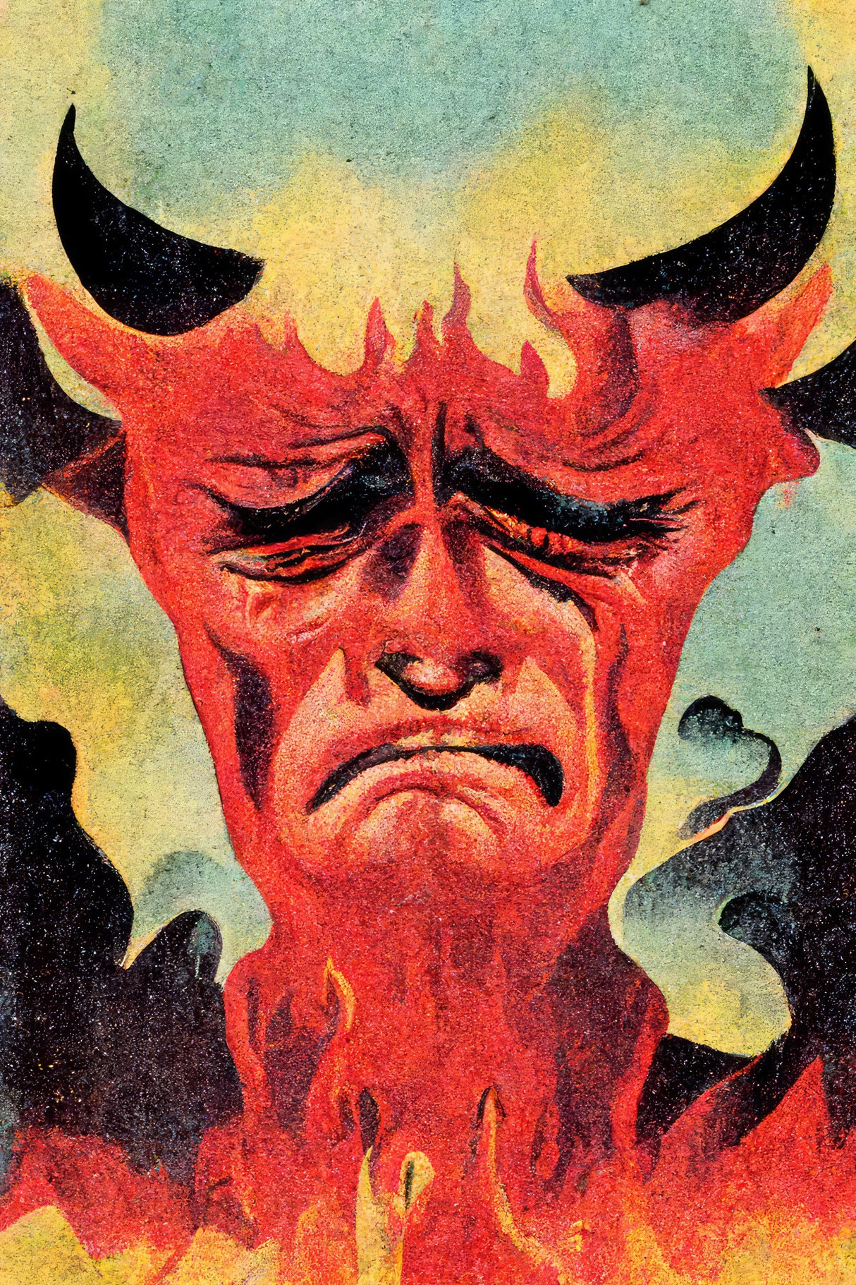 Crying Devil Poster och Canvastavla