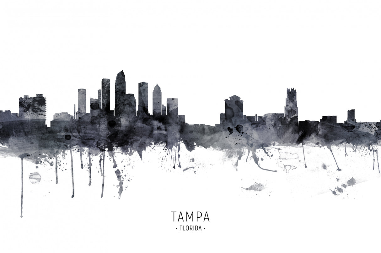 Tampa Florida Skyline Poster och Canvastavla