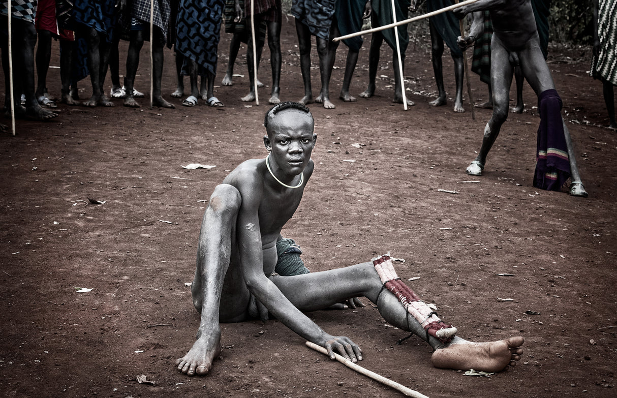 Defeated in the donga fight - Ethiopia Poster och Canvastavla