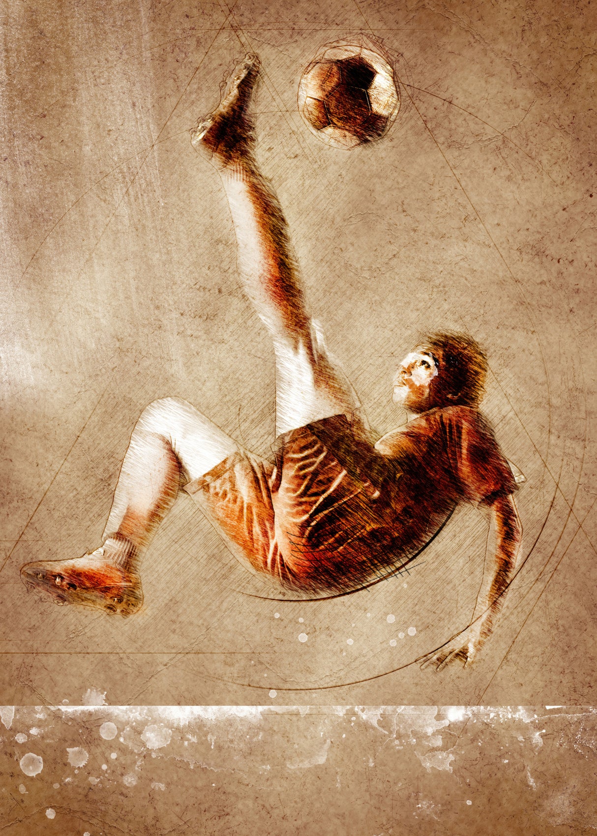Football Soccer Sport Art 12 Poster och Canvastavla