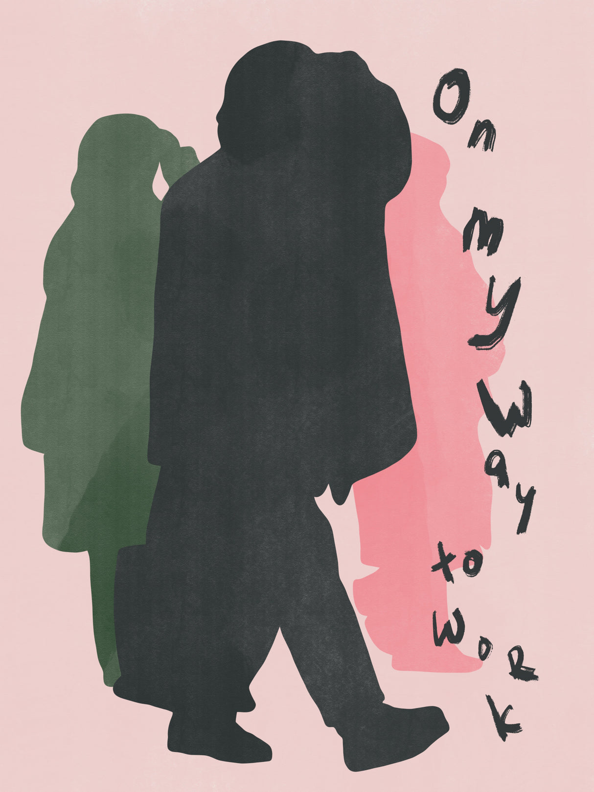 On My Way To Work Poster och Canvastavla