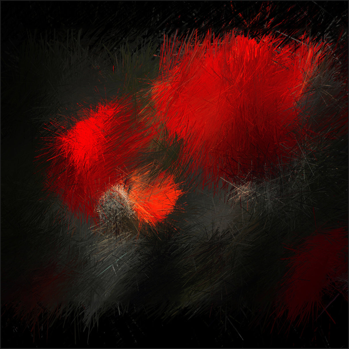 fireworks in nature Poster och Canvastavla