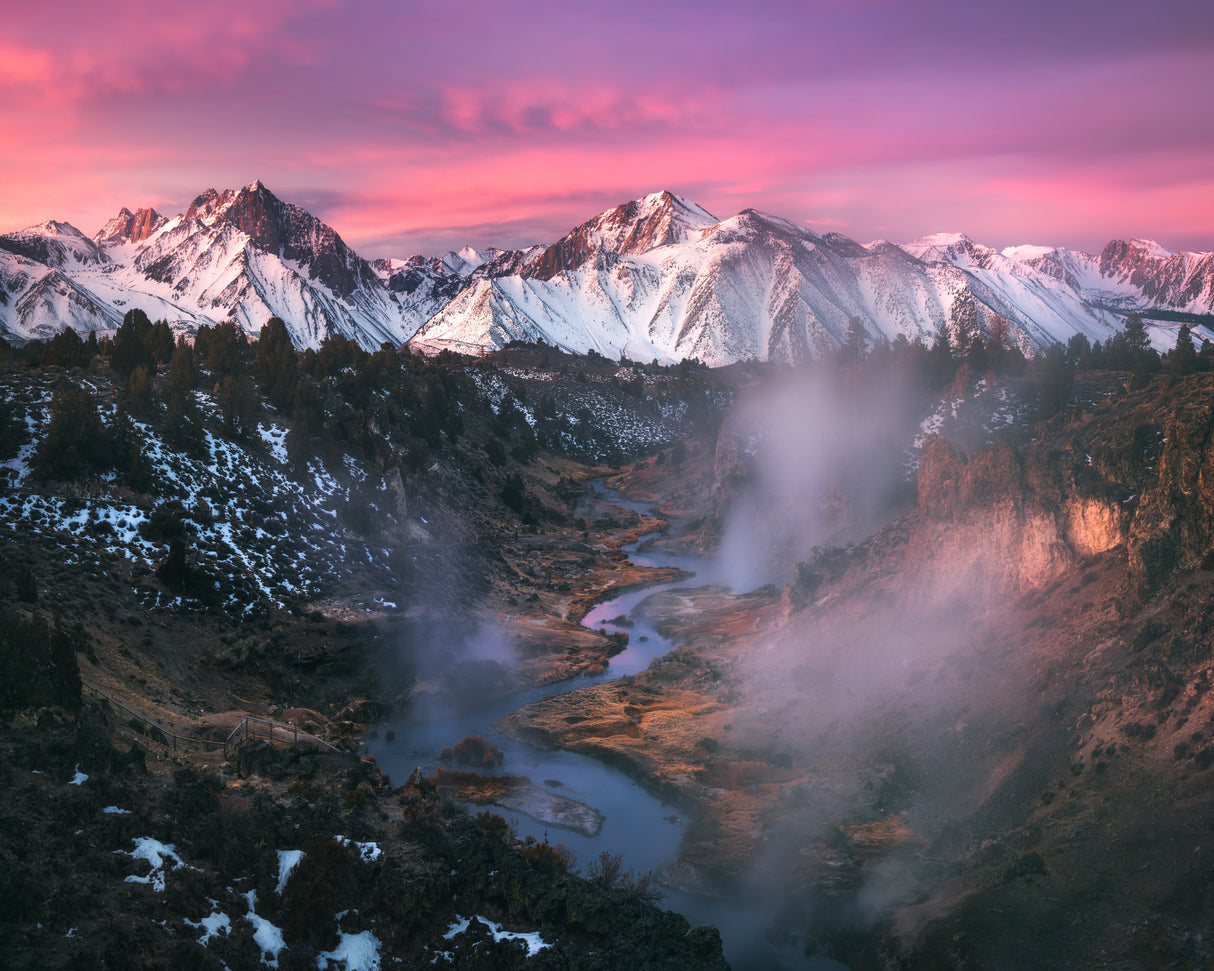 Amazing Morning in the Eastern Sierra Poster och Canvastavla